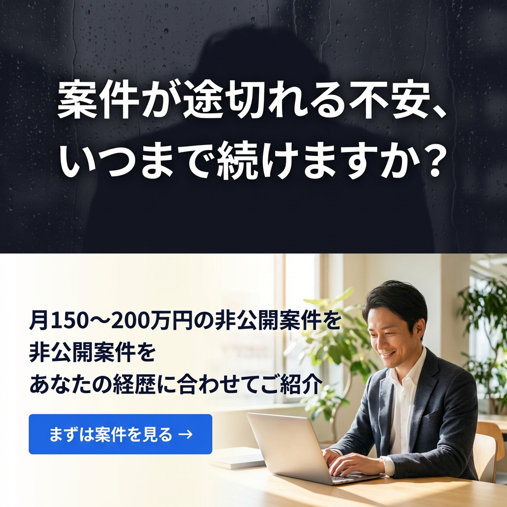 案件が途切れる不安