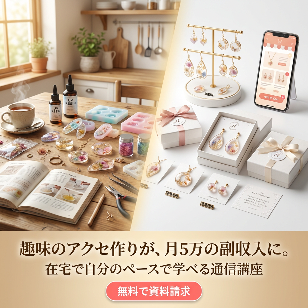 趣味のアクセ作りが月5万の副収入に